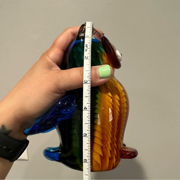 Art Glass Owl Paperweight - Picture 10 of 12